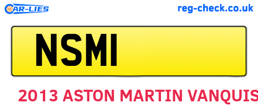 NSM1 are the vehicle registration plates.