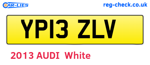 YP13ZLV are the vehicle registration plates.