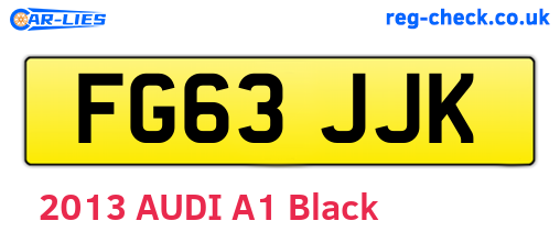 FG63JJK are the vehicle registration plates.