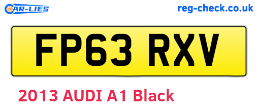 FP63RXV are the vehicle registration plates.