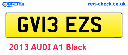 GV13EZS are the vehicle registration plates.