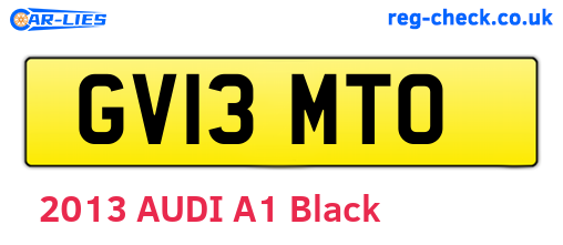 GV13MTO are the vehicle registration plates.
