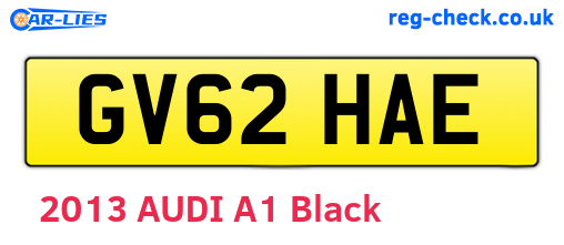 GV62HAE are the vehicle registration plates.