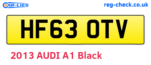 HF63OTV are the vehicle registration plates.