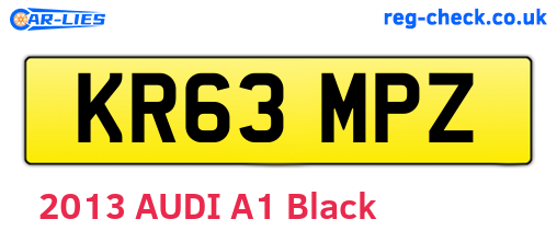 KR63MPZ are the vehicle registration plates.