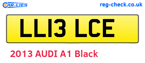 LL13LCE are the vehicle registration plates.