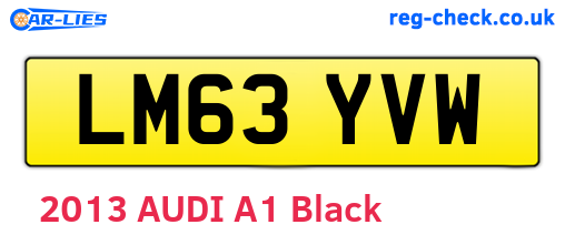 LM63YVW are the vehicle registration plates.