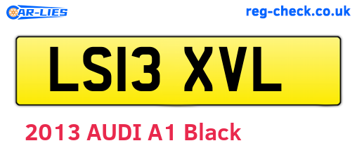 LS13XVL are the vehicle registration plates.