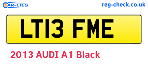 LT13FME are the vehicle registration plates.