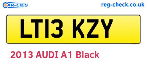 LT13KZY are the vehicle registration plates.