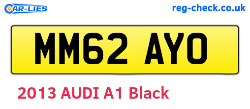 MM62AYO are the vehicle registration plates.