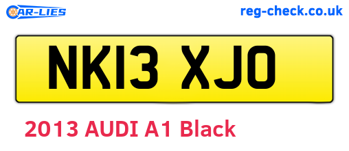 NK13XJO are the vehicle registration plates.