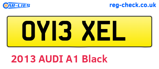 OY13XEL are the vehicle registration plates.