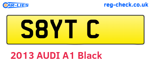 S8YTC are the vehicle registration plates.