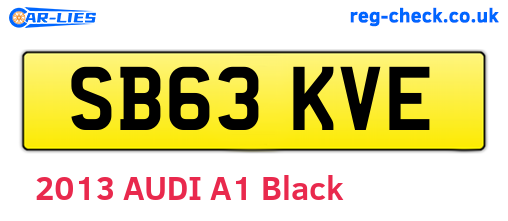 SB63KVE are the vehicle registration plates.