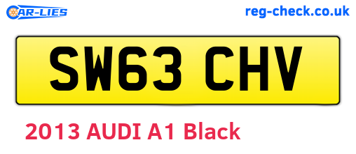 SW63CHV are the vehicle registration plates.