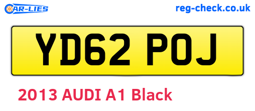 YD62POJ are the vehicle registration plates.