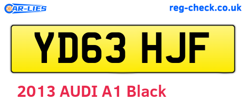 YD63HJF are the vehicle registration plates.