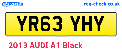 YR63YHY are the vehicle registration plates.