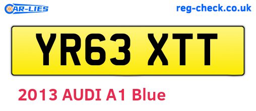 YR63XTT are the vehicle registration plates.