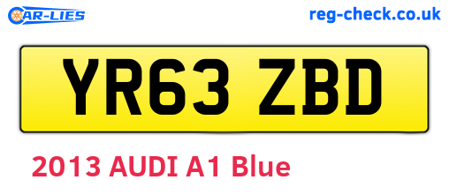 YR63ZBD are the vehicle registration plates.