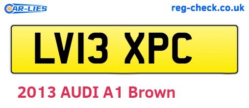 LV13XPC are the vehicle registration plates.