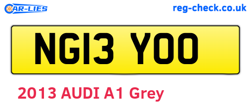 NG13YOO are the vehicle registration plates.