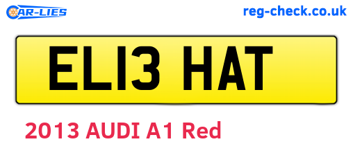 EL13HAT are the vehicle registration plates.