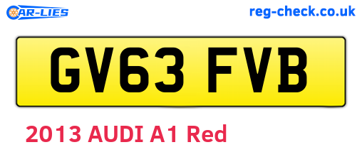 GV63FVB are the vehicle registration plates.