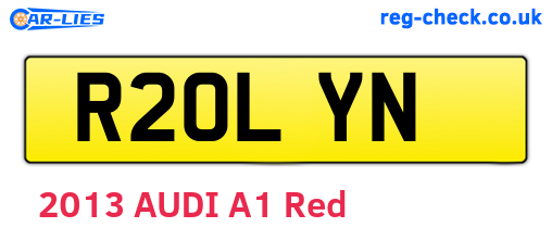 R20LYN are the vehicle registration plates.