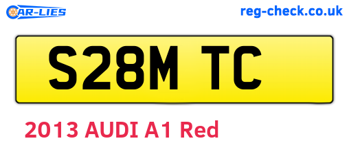 S28MTC are the vehicle registration plates.