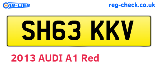 SH63KKV are the vehicle registration plates.