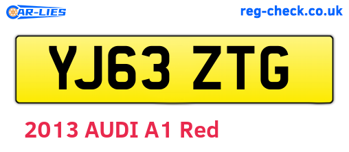 YJ63ZTG are the vehicle registration plates.