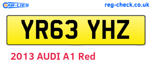 YR63YHZ are the vehicle registration plates.