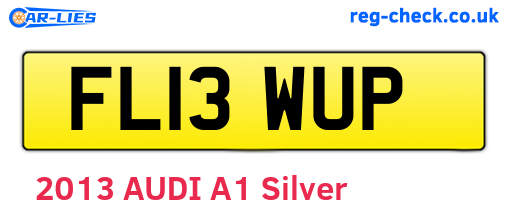 FL13WUP are the vehicle registration plates.