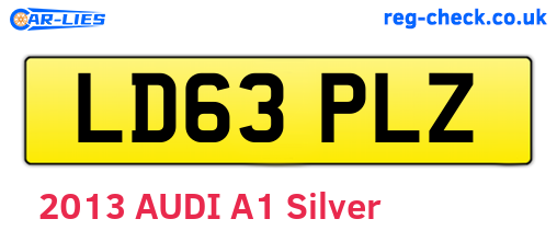 LD63PLZ are the vehicle registration plates.