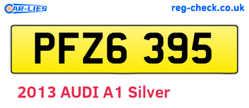PFZ6395 are the vehicle registration plates.