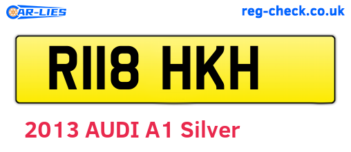 R118HKH are the vehicle registration plates.