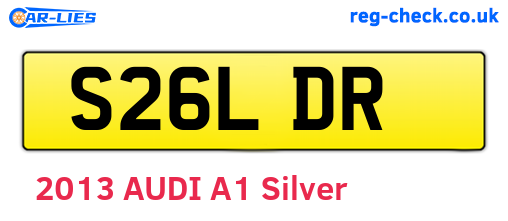 S26LDR are the vehicle registration plates.