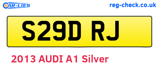 S29DRJ are the vehicle registration plates.