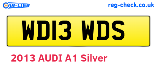 WD13WDS are the vehicle registration plates.