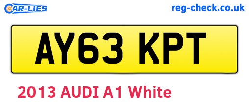 AY63KPT are the vehicle registration plates.
