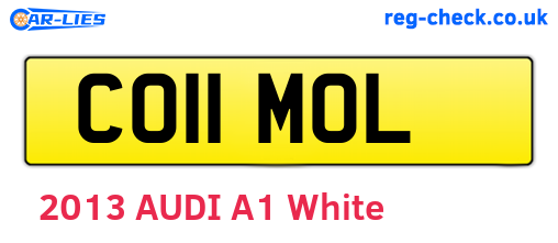 CO11MOL are the vehicle registration plates.