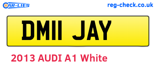 DM11JAY are the vehicle registration plates.