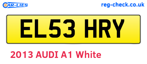 EL53HRY are the vehicle registration plates.