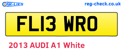 FL13WRO are the vehicle registration plates.