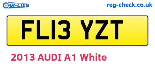FL13YZT are the vehicle registration plates.