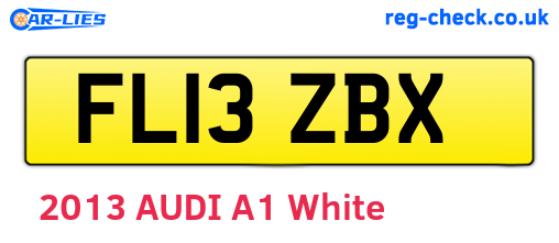 FL13ZBX are the vehicle registration plates.