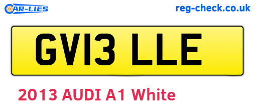 GV13LLE are the vehicle registration plates.