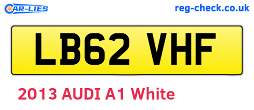 LB62VHF are the vehicle registration plates.